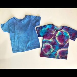Set of toddler tie dye tees